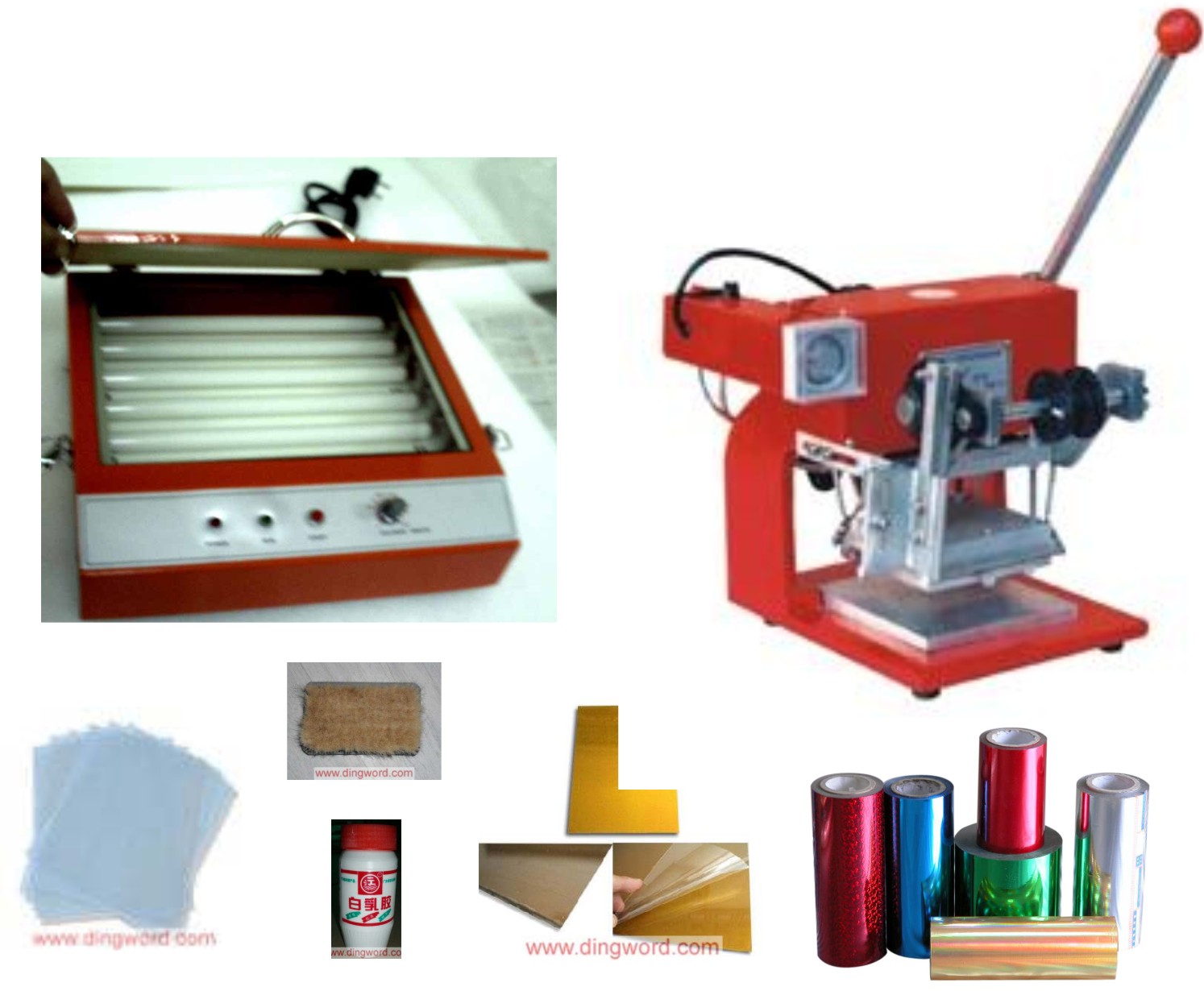 Hot foil stamping machine business start up complete package - Click Image to Close